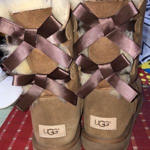 Brown Uggs with Bows